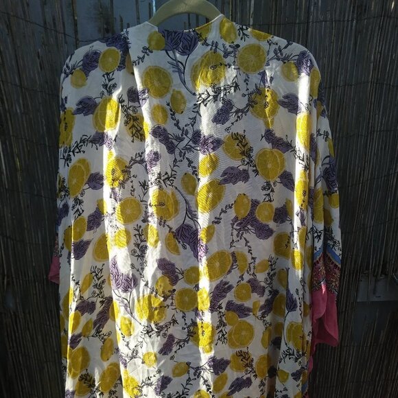Cover Up Multicolor Floral & Lemons India Women's - No Size - See Measurements - Picture 10 of 13